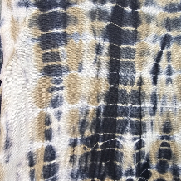 Soft Surrounding Women's Tan Black Tie Dye Fringe Drape Cardigan Size Medium. - Picture 10 of 10